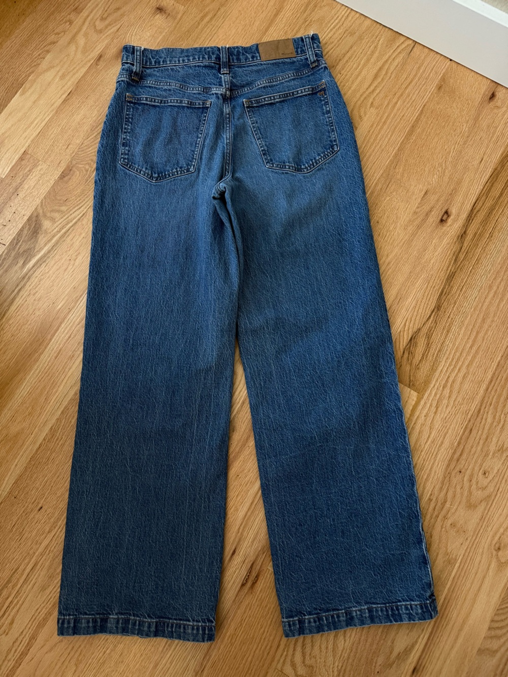 Madewell The Perfect Vintage Wide Leg 29 Patch Pockets Jean Medium Wash - Picture 2 of 10